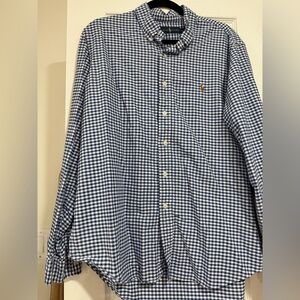 Ralph Lauren navy gingham shirt